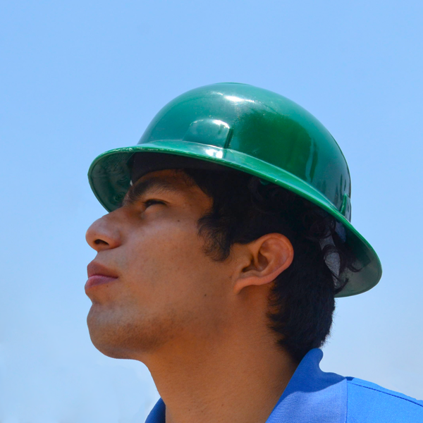 Casco Ala Ancha Dieléctrico con Suspensión de 6 Puntos Jyrsa Verde ECO-2008VK … - 3